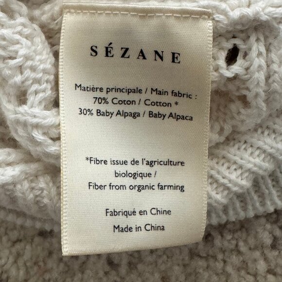 Sezane Aleyna Cotton Jumper Size S - Picture 8 of 8